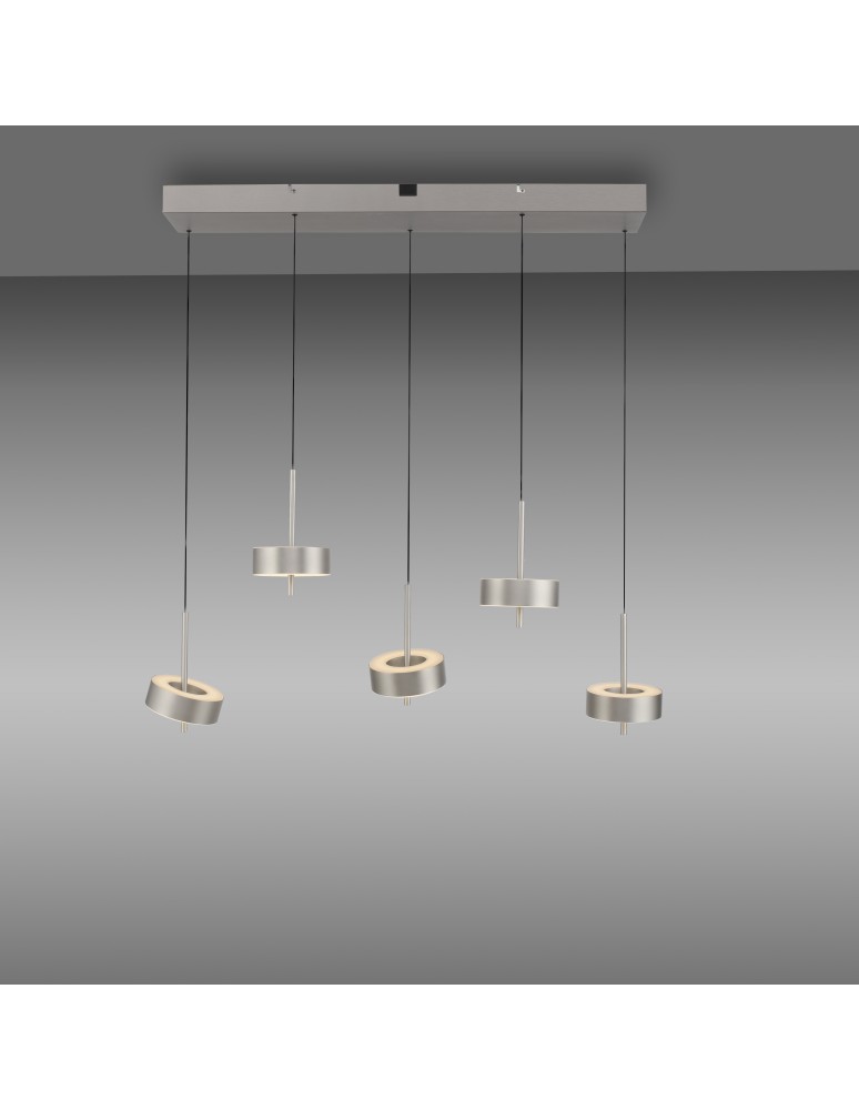 Paul Neuhaus Q-Rotate Lampa Wisząca Aluminium 2249-95