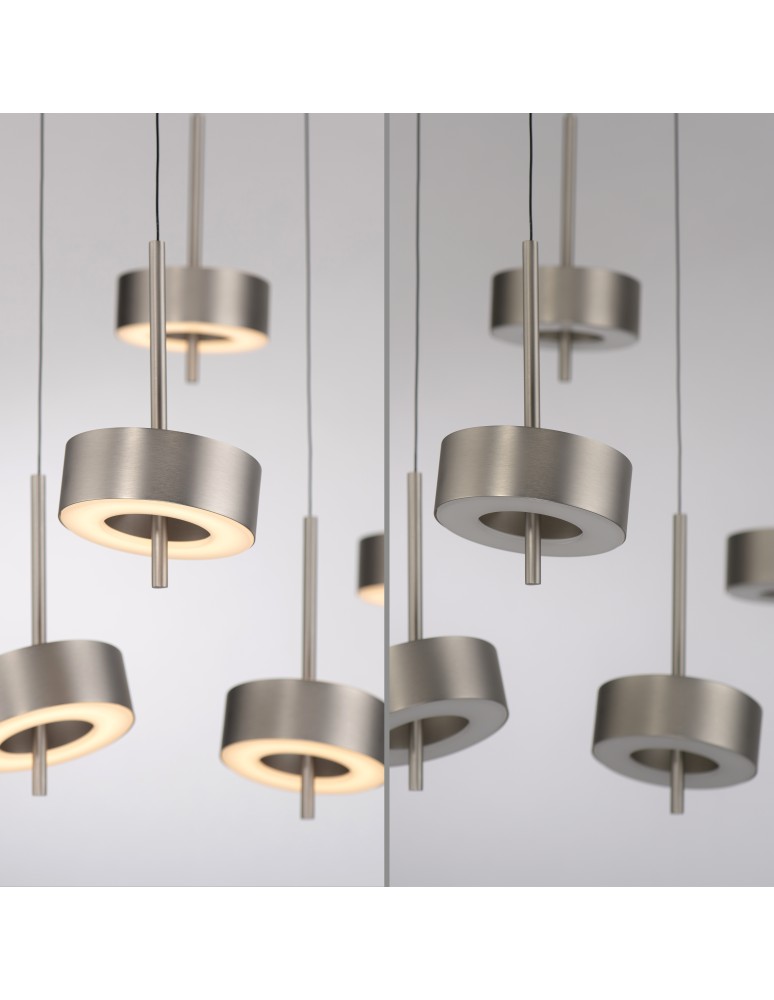 Paul Neuhaus Q-Rotate Lampa Wisząca Aluminium 2249-95