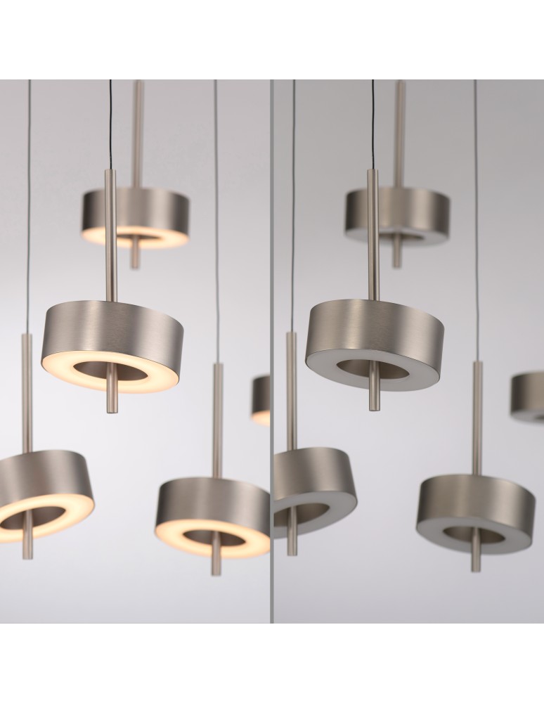 Paul Neuhaus Q-Rotate Lampa Wisząca Aluminium 2249-95