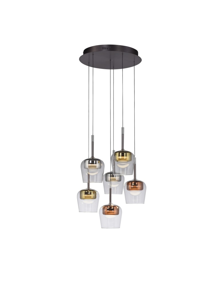 Paul Neuhaus Q-Kon Lampa Wisząca Multikolor 2744-70
