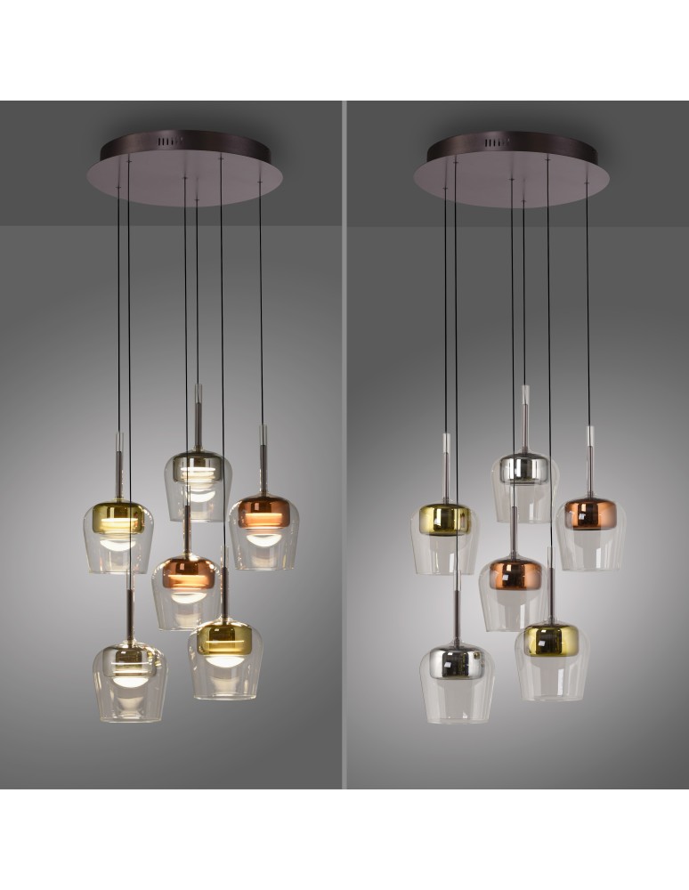 Paul Neuhaus Q-Kon Lampa Wisząca Multikolor 2744-70