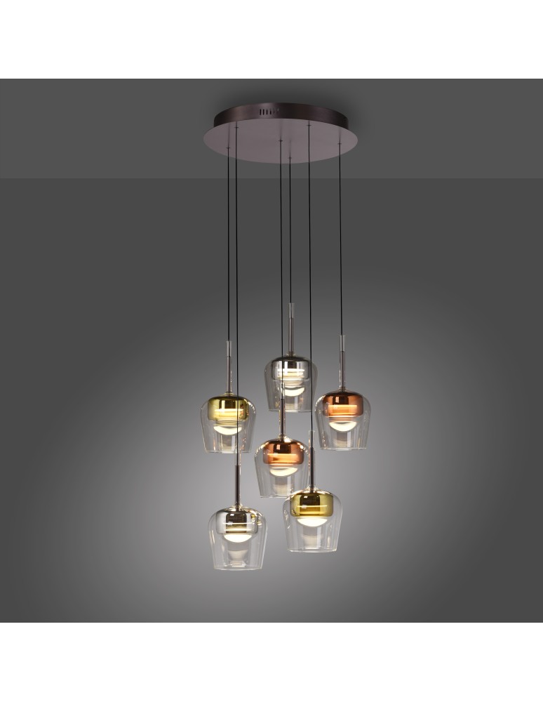 Paul Neuhaus Q-Kon Lampa Wisząca Multikolor 2744-70
