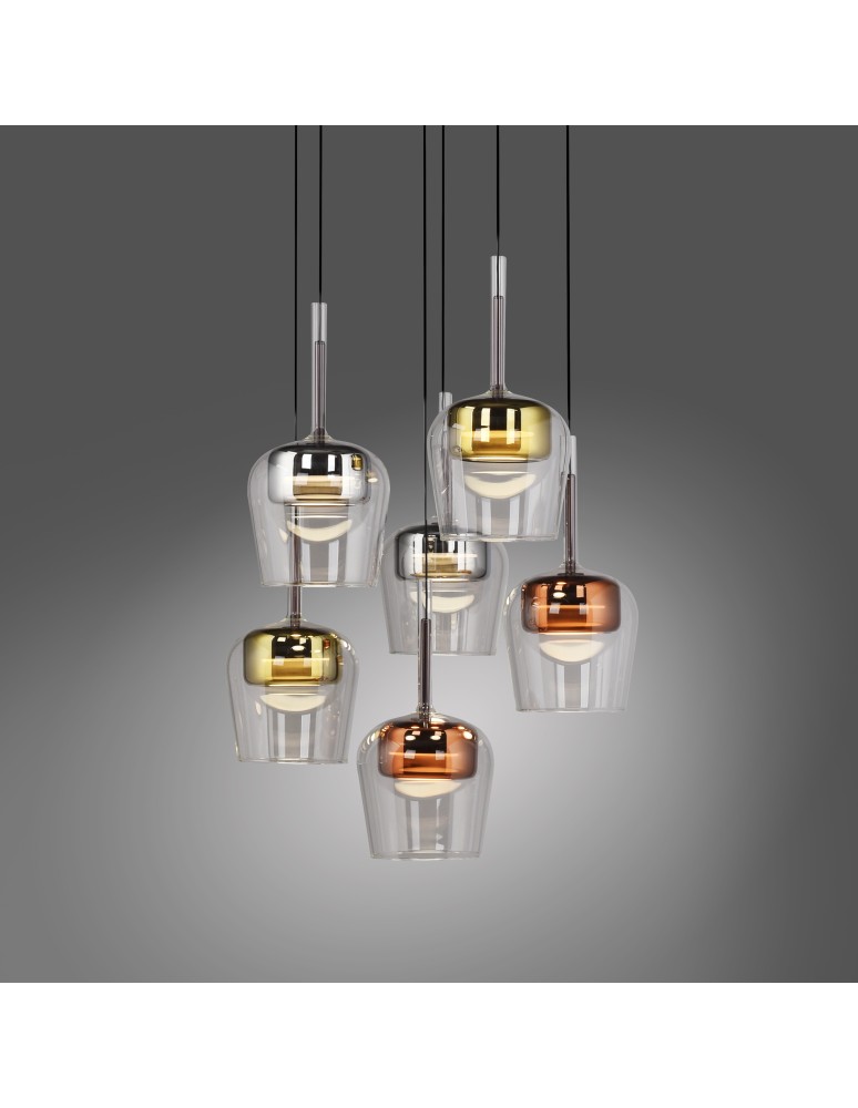 Paul Neuhaus Q-Kon Lampa Wisząca Multikolor 2744-70