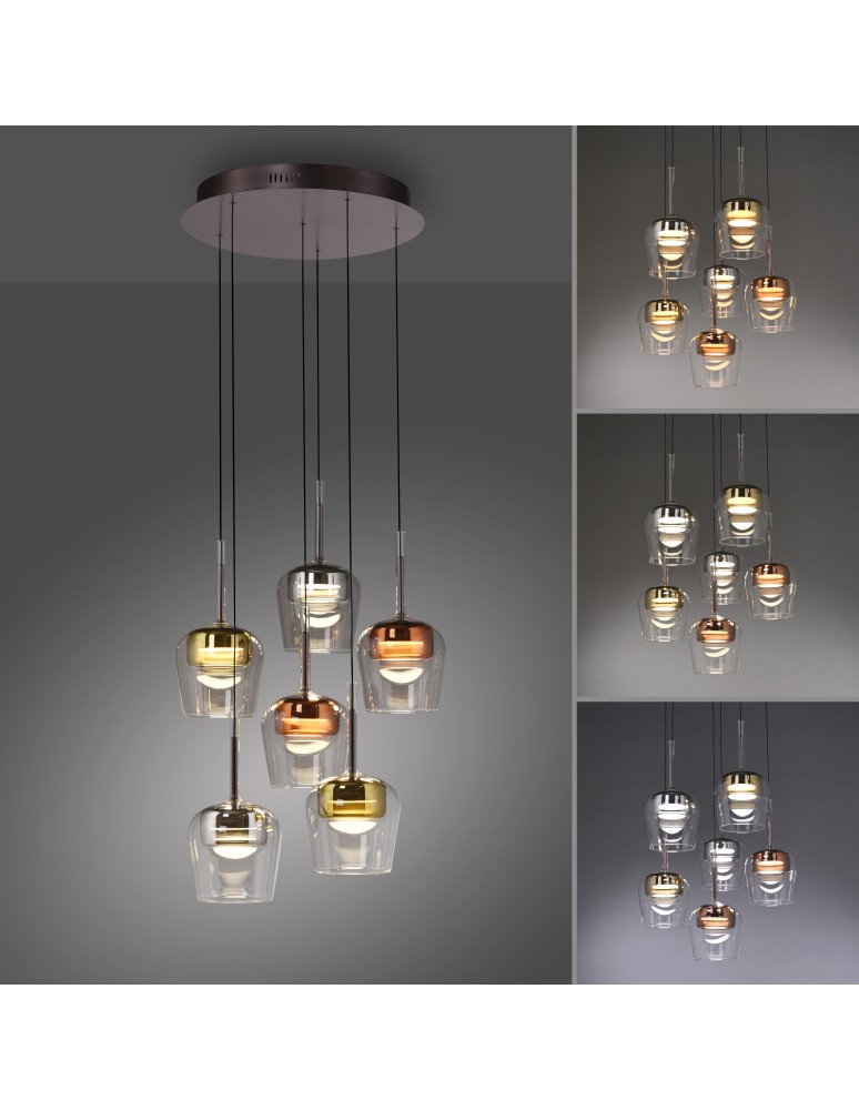 Paul Neuhaus Q-Kon Lampa Wisząca Multikolor 2744-70