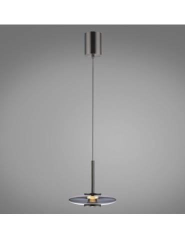 Paul Neuhaus Pure Vitrum Lampa Wisząca Szary 2053-15