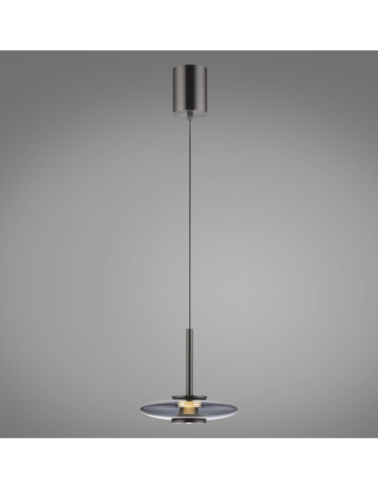 Paul Neuhaus Pure Vitrum Lampa Wisząca Szary 2053-15