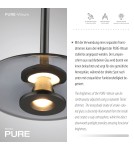 Paul Neuhaus Pure Vitrum Lampa Wisząca Szary 2053-15