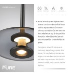 Paul Neuhaus Pure Vitrum Lampa Wisząca Szary 2053-15