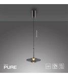 Paul Neuhaus Pure Vitrum Lampa Wisząca Szary 2053-15