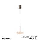 Paul Neuhaus Pure Vitrum Lampa Wisząca Ciemnometalowo-Brązowy 2053-34
