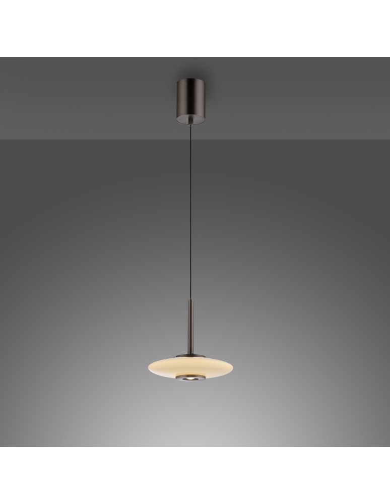 Paul Neuhaus Pure Vitrum Lampa Wisząca Ciemnometalowo-Brązowy 2053-34