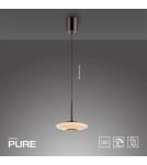 Paul Neuhaus Pure Vitrum Lampa Wisząca Ciemnometalowo-Brązowy 2053-34