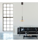 Paul Neuhaus Pure Vitrum Lampa Wisząca Ciemnometalowo-Brązowy 2053-34