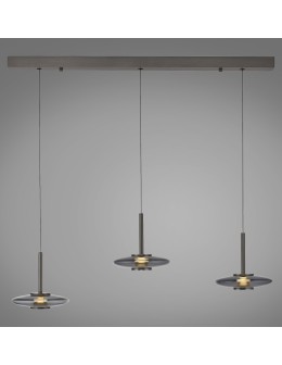Paul Neuhaus Pure Vitrum Lampa Wisząca Szary 2083-15