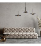 Paul Neuhaus Pure Vitrum Lampa Wisząca Szary 2083-15