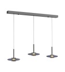 Paul Neuhaus Pure Vitrum Lampa Wisząca Szary 2083-15