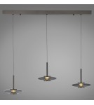 Paul Neuhaus Pure Vitrum Lampa Wisząca Szary 2083-15