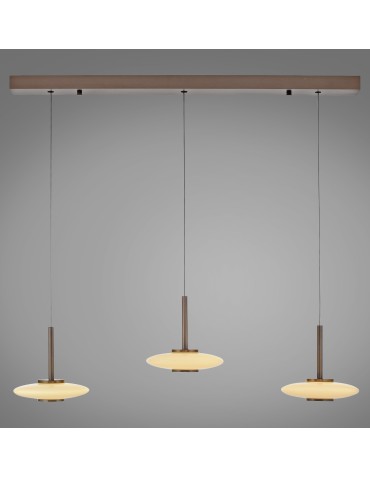 Paul Neuhaus Pure Vitrum Lampa Wisząca Ciemnometalowo-Brązowy 2083-34