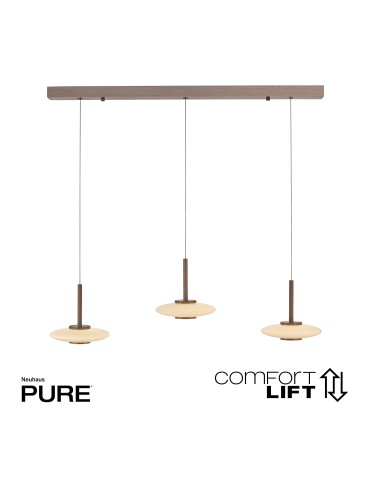 Paul Neuhaus Pure Vitrum Lampa Wisząca Ciemnometalowo-Brązowy 2083-34 - product 2