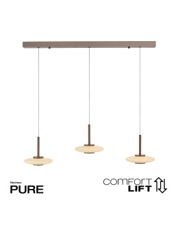 Paul Neuhaus Pure Vitrum Lampa Wisząca Ciemnometalowo-Brązowy 2083-34 - produkt 2