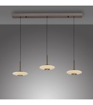 Paul Neuhaus Pure Vitrum Lampa Wisząca Ciemnometalowo-Brązowy 2083-34