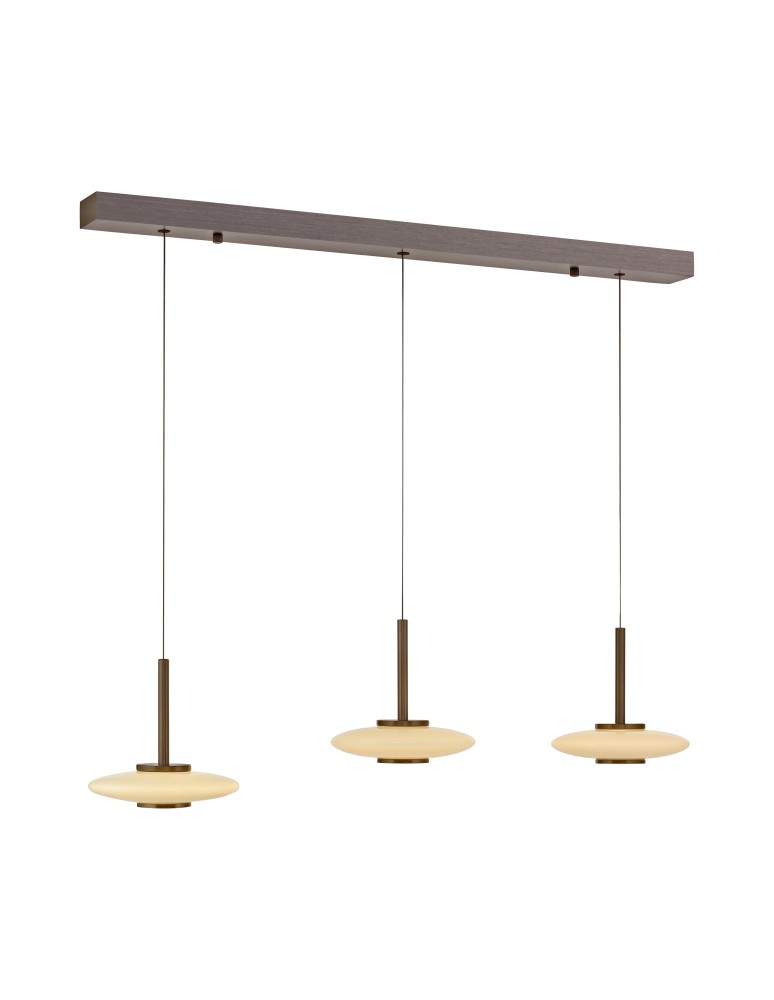 Paul Neuhaus Pure Vitrum Lampa Wisząca Ciemnometalowo-Brązowy 2083-34