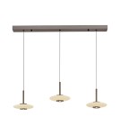 Paul Neuhaus Pure Vitrum Lampa Wisząca Ciemnometalowo-Brązowy 2083-34