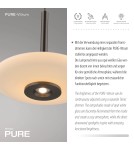 Paul Neuhaus Pure Vitrum Lampa Wisząca Ciemnometalowo-Brązowy 2083-34