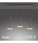 Paul Neuhaus Pure Vitrum Lampa Wisząca Ciemnometalowo-Brązowy 2083-34