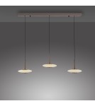 Paul Neuhaus Pure Vitrum Lampa Wisząca Ciemnometalowo-Brązowy 2083-34