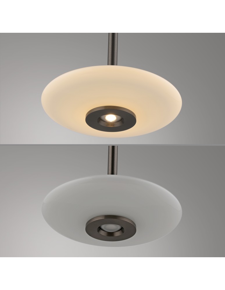 Paul Neuhaus Pure Vitrum Lampa Wisząca Ciemnometalowo-Brązowy 2083-34