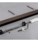 Paul Neuhaus Pure Vitrum Lampa Wisząca Ciemnometalowo-Brązowy 2083-34