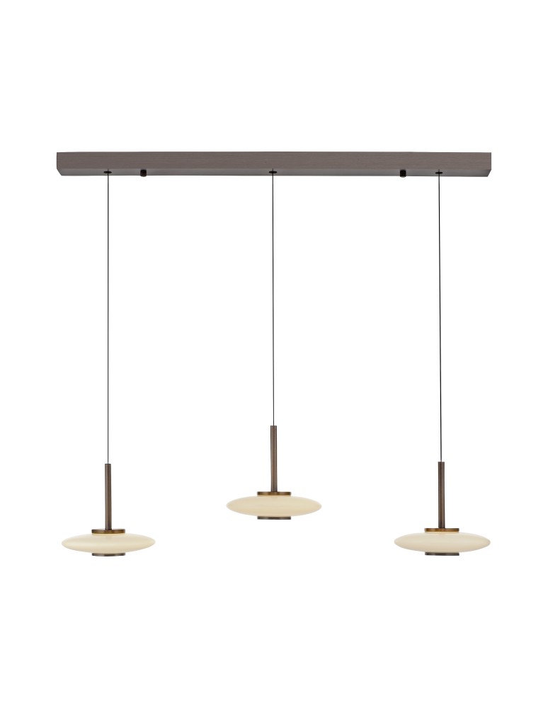 Paul Neuhaus Pure Vitrum Lampa Wisząca Ciemnometalowo-Brązowy 2083-34