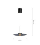 Paul Neuhaus Pure E-Vit Lampa Wisząca Szary 2084-15