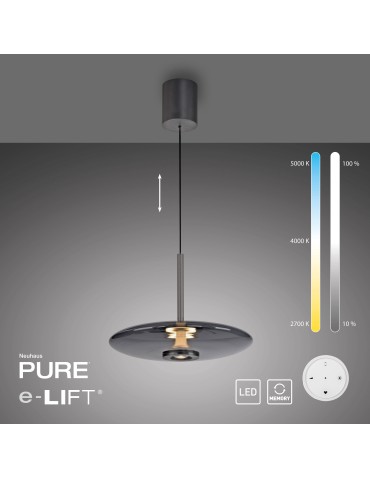 Paul Neuhaus Pure E-Vit Lampa Wisząca Szary 2084-15 - product 2