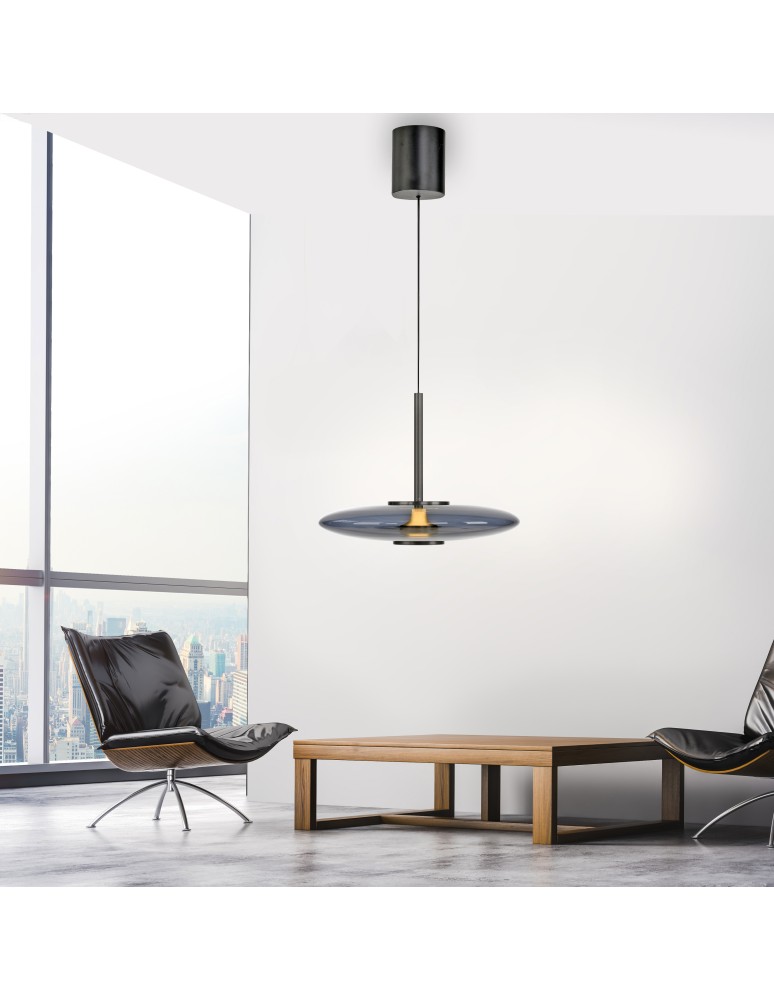 Paul Neuhaus Pure E-Vit Lampa Wisząca Szary 2084-15