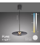 Paul Neuhaus Pure E-Vit Lampa Wisząca Szary 2084-15