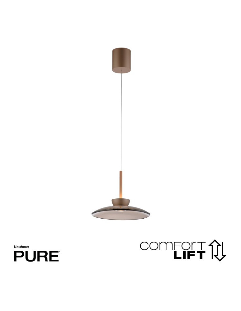 Paul Neuhaus Pure Moon Lampa Wisząca Brązowy 2191-97