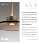 Paul Neuhaus Pure Moon Lampa Wisząca Brązowy 2193-97