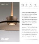Paul Neuhaus Pure Moon Lampa Wisząca Brązowy 2193-97
