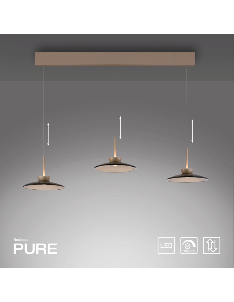 Paul Neuhaus Pure Moon Lampa Wisząca Brązowy 2193-97