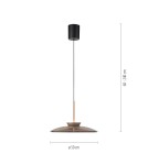 Paul Neuhaus Pure E-Moon Lampa Wisząca Brązowy 2195-97