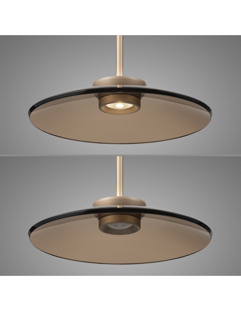 Paul Neuhaus Pure E-Moon Lampa Wisząca Brązowy 2195-97