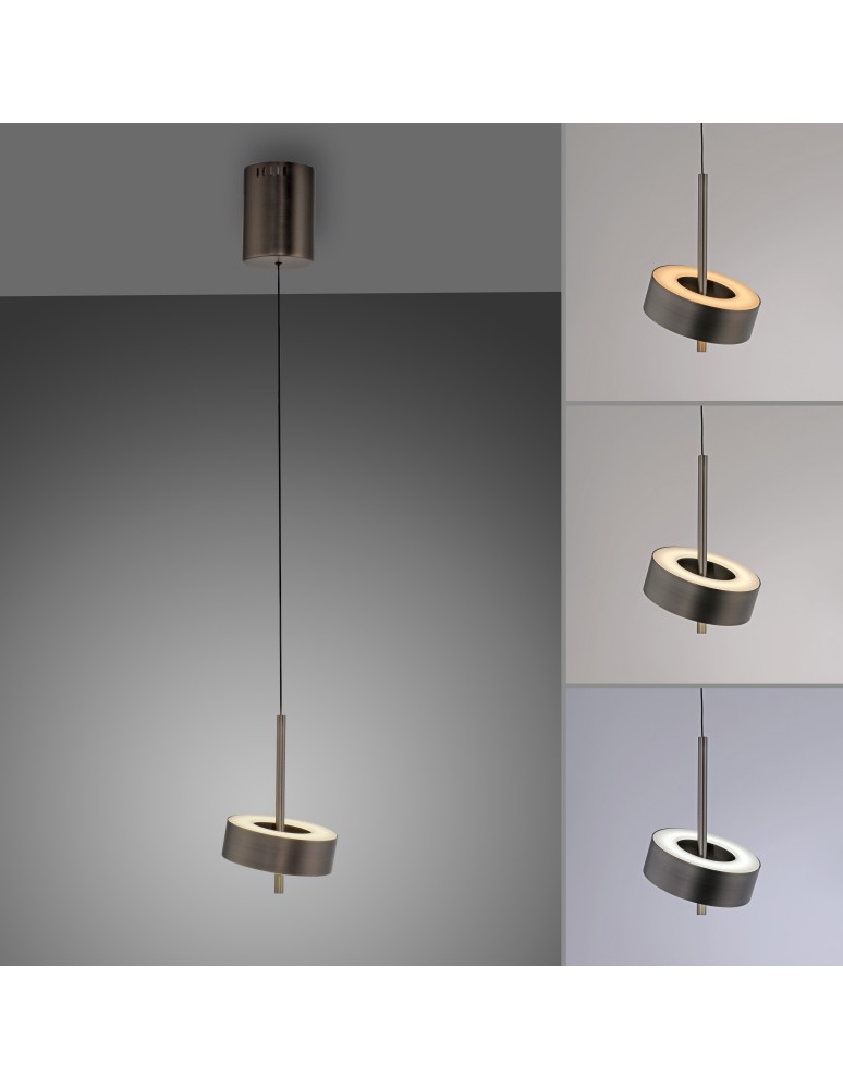 Paul Neuhaus Q-Rotate Lampa Wisząca Ciemnometalowo-Brązowy 2247-34