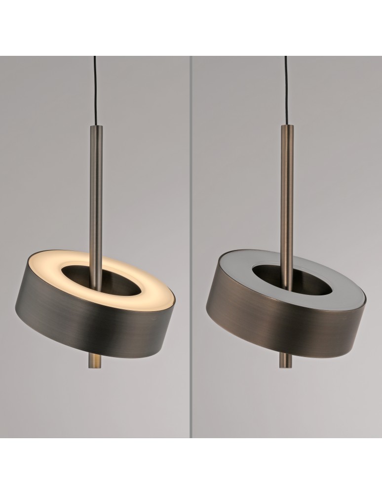 Paul Neuhaus Q-Rotate Lampa Wisząca Ciemnometalowo-Brązowy 2247-34