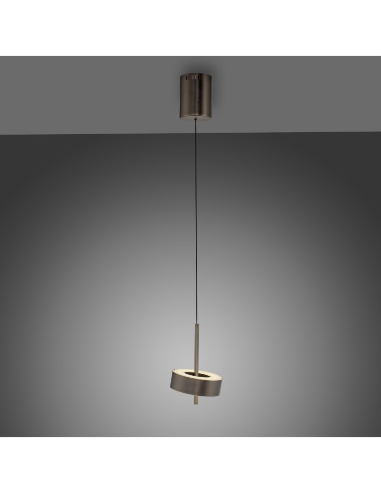 Paul Neuhaus Q-Rotate Lampa Wisząca Ciemnometalowo-Brązowy 2247-34