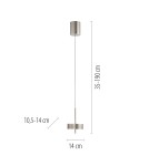 Paul Neuhaus Q-Rotate Lampa Wisząca Aluminium 2247-95