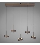 Paul Neuhaus Q-Rotate Lampa Wisząca Ciemnometalowo-Brązowy 2249-34