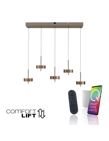 Paul Neuhaus Q-Rotate Lampa Wisząca Ciemnometalowo-Brązowy 2249-34 - product 2