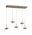 Paul Neuhaus Q-Rotate Lampa Wisząca Ciemnometalowo-Brązowy 2249-34